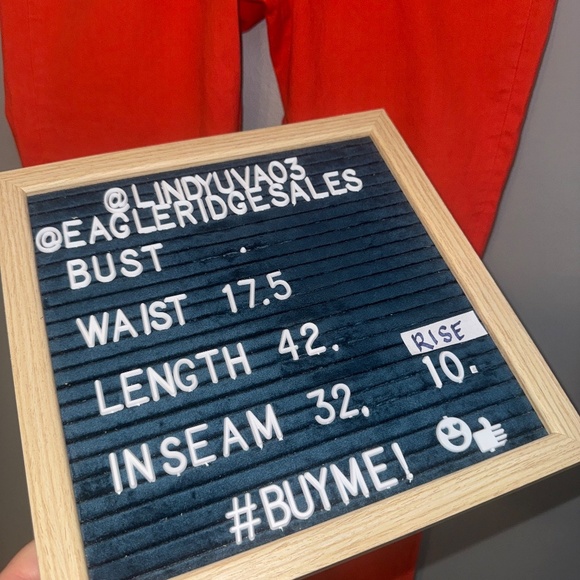 EUC Boden Red Orange Coral Straight Leg Skinny Jeans Size 12L 12 Long Tall - Picture 8 of 8